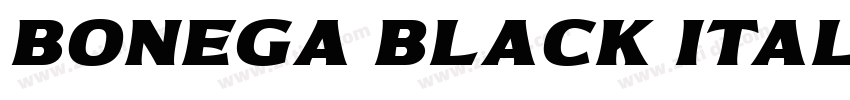 Bonega Black Italic字体转换